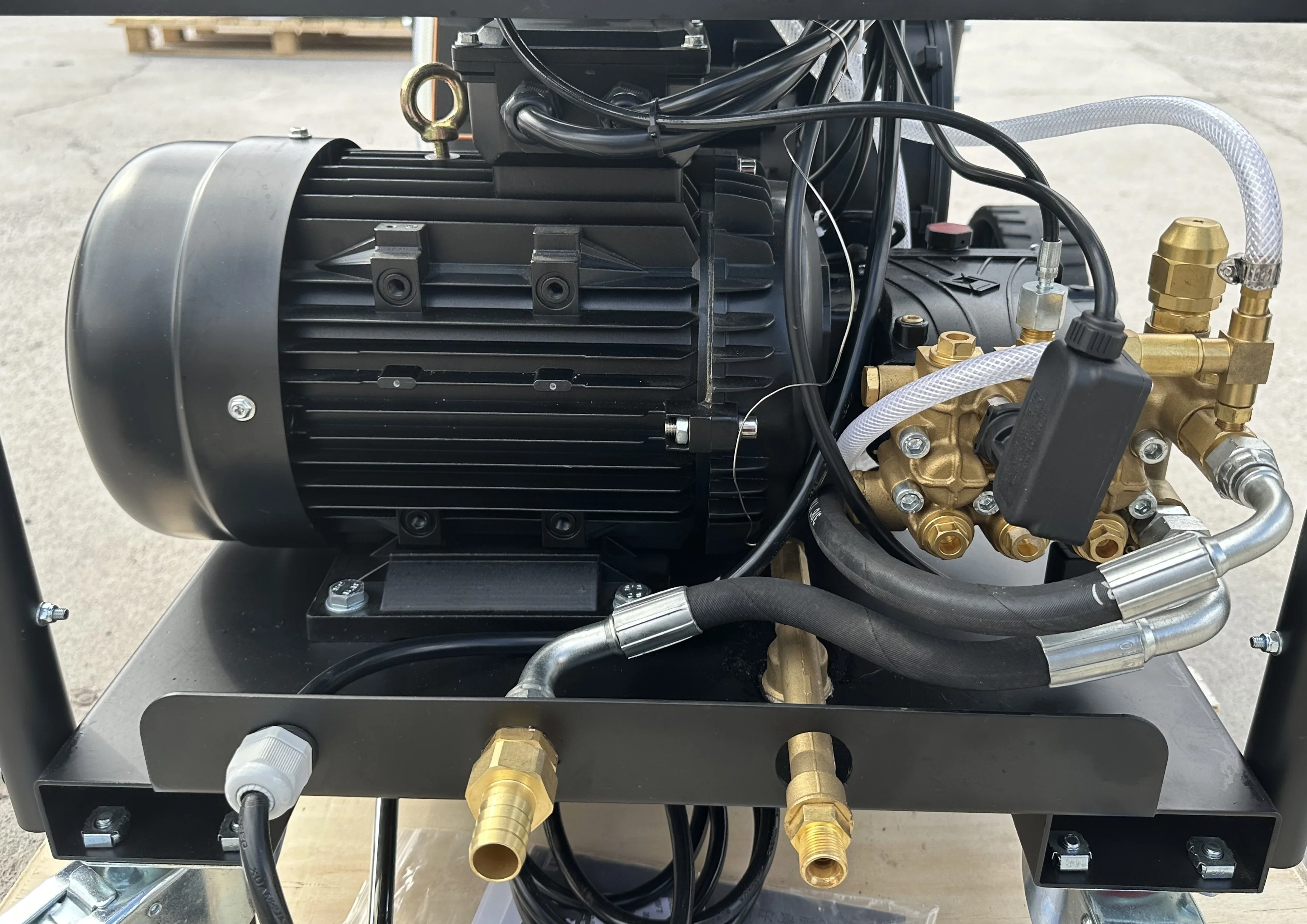 Industrial 7.3KW Diesel Heat High Pressure Steam Cleaning Machine 2900psi 200bar Hot Water Jetter Washer Pump with Pressure Gun