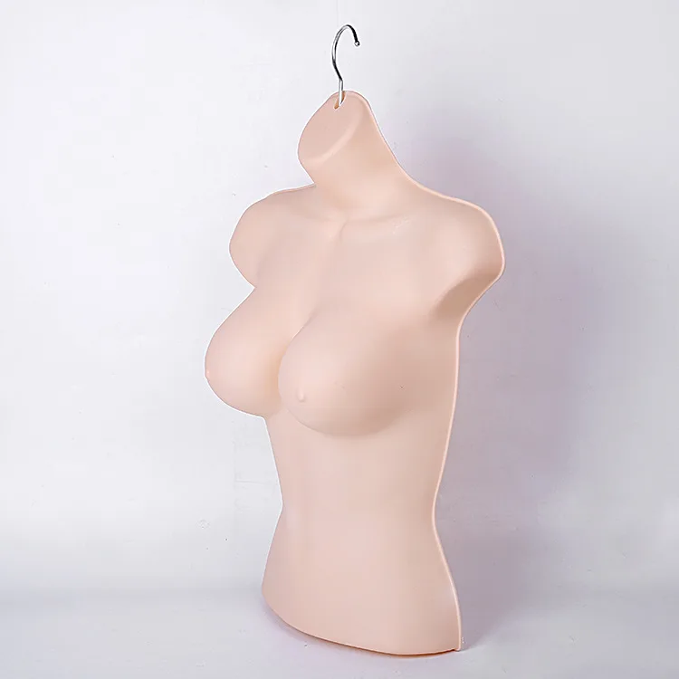 Factory Wholesale Prices Plastic Half Body Female Mannequin Lingerie Model Underwear Clothes Shop Display Hanging