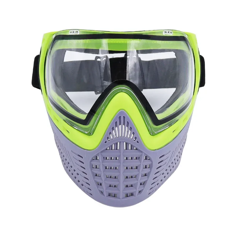 High Quality Full Face Paintball Mask Mask with Double Rubber Material Anti Fog Double Thermal DYE I4 Lens