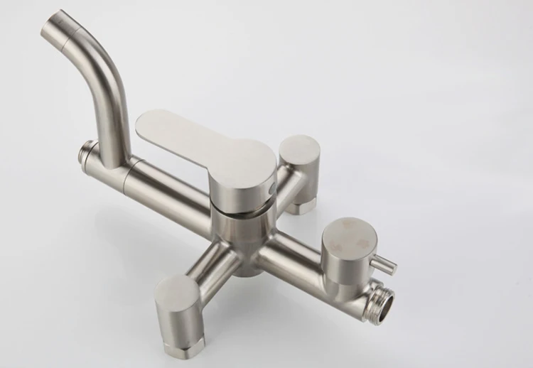 
Cheap Stainless Steel Shower Faucets Sets Complete with Shower Head and Handle Sets Rain Thermostatic Mixer Bathroom Shower 