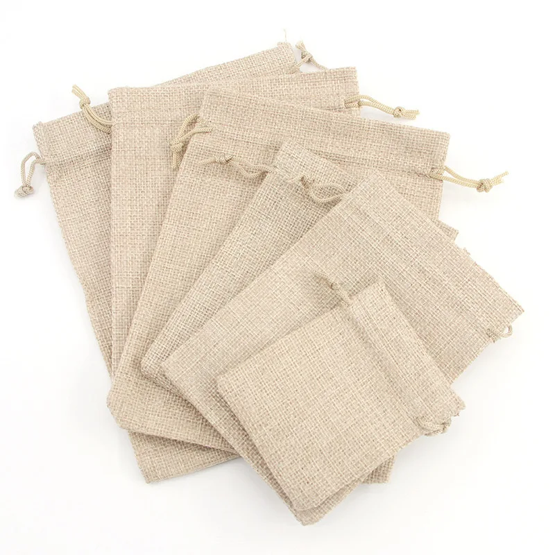 Velvet Pull Rope Bag with Custom Logo Spot Bunches of Hemp for Wedding Gifts Dust-proof Watch and Jewelry Sack