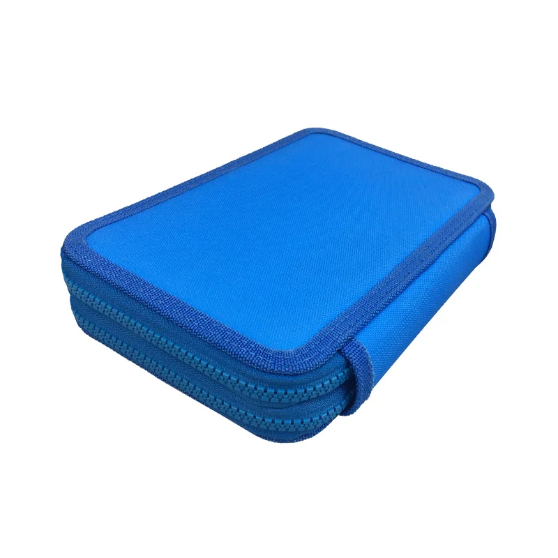 2/3/4 Layers Artist Large Capacity Handy Oxford Fabric Storage Organizer Pencil Case with Zipper Canvas Pen Case for Students