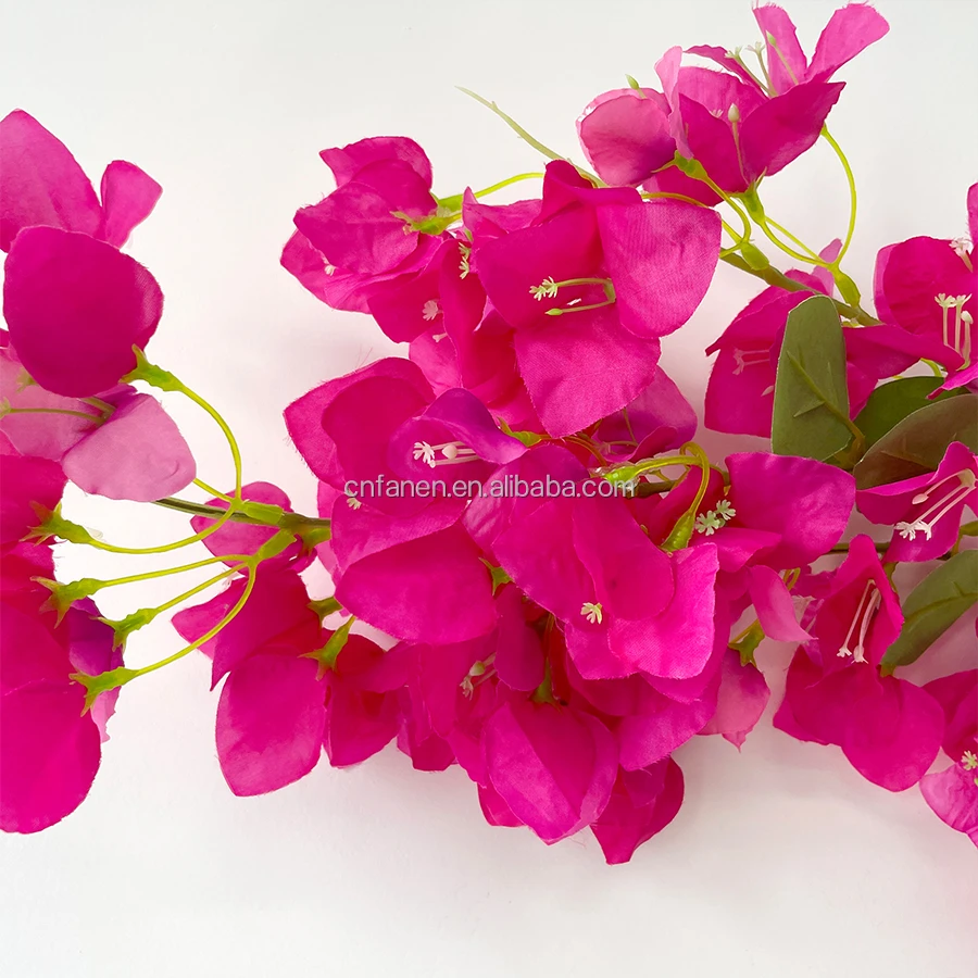 Long Single Stem Wholesale Real Touch Bougainvillea Flowers Artificial Loose Flower For Wedding Decor
