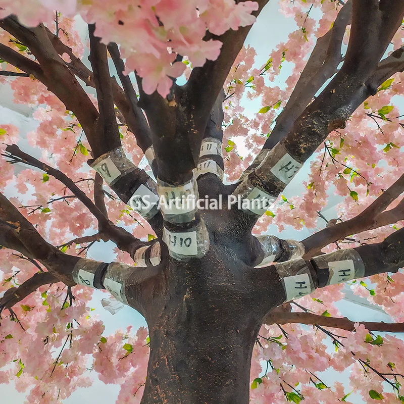 White wedding decoration table centerpiece decoration for wedding event fiberglass wood plastic artificial cherry blossom tree