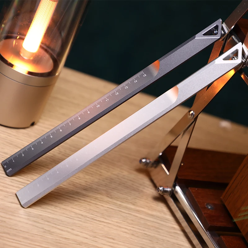 Boneruy G1 Gift Measurement Ruler Straight Architect Engineer Student Scale Ruler Laser Numbers 15cm Metal Ruler Aluminum Alloy