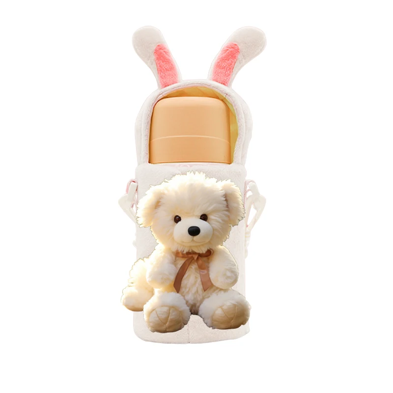 TUGE-Cartoon bear bag pendant figuration wholesale cute plush doll car key ring