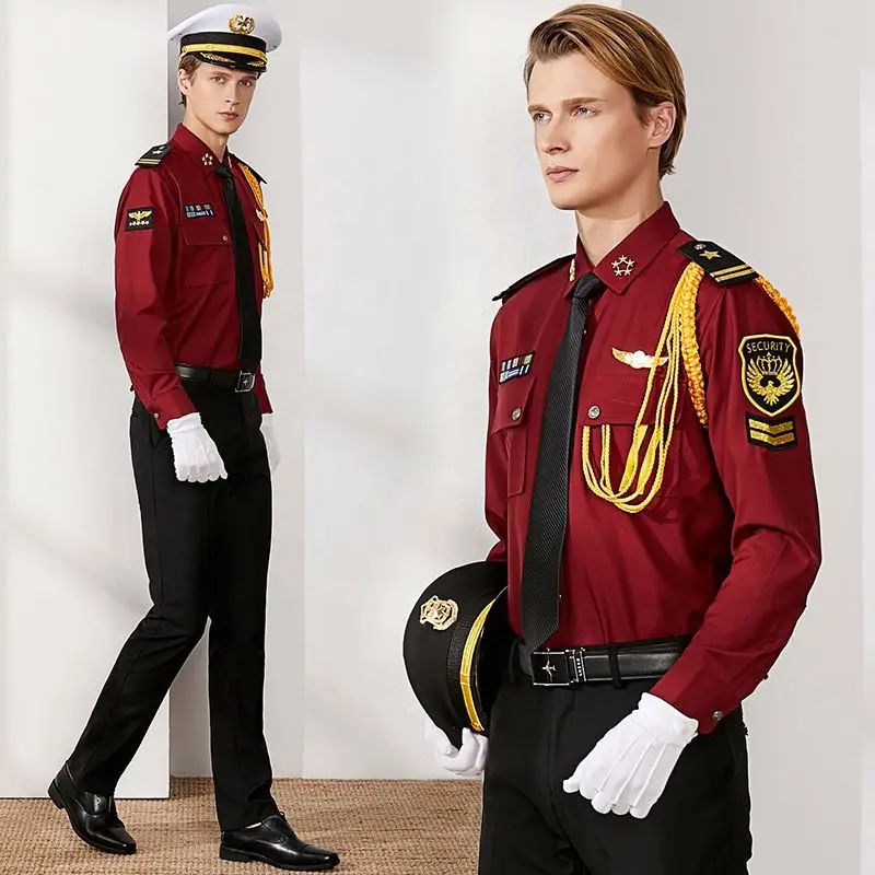Male security guard uniform dress Safety clothing Uniform suit