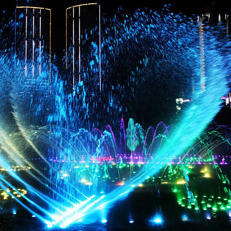 Дизайнерский 3D танцевальный водяной фонтан с подсветкой, музыкальный танцевальный фонтан