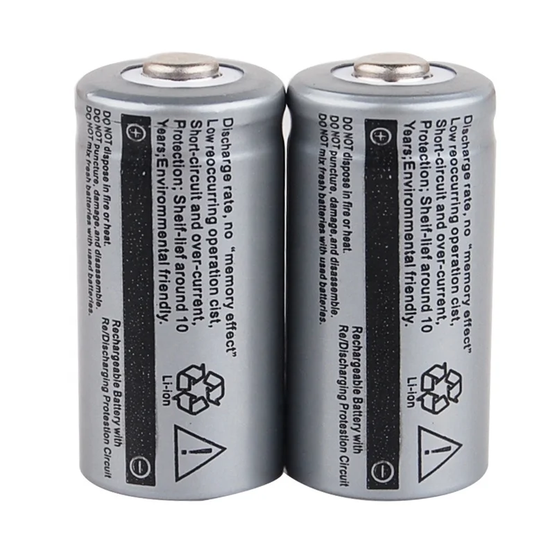 2500 мАч перезаряжаемая литий-ионная батарея 16340 CR123A для светодиодного фонарика лазерная указка