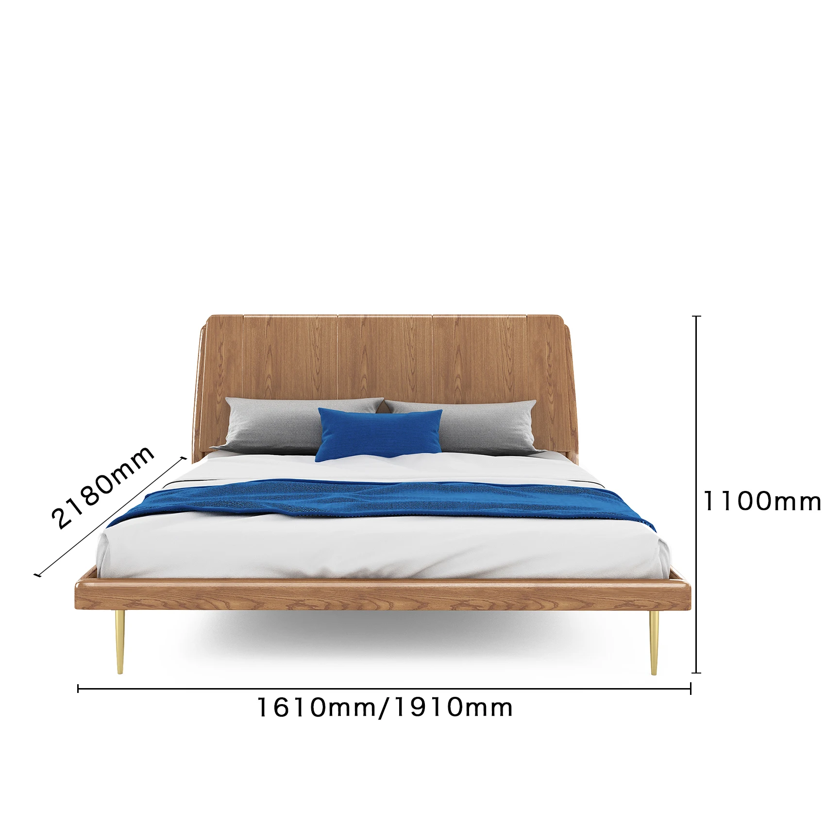 Luxury Double Queen King Size Bed Frame Modern Bedroom Sets Furniture Wooden Bed