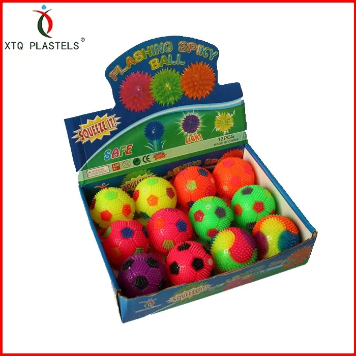 New Soft Sensory Maple Toy Balls Led Flashing Jumping Ball Squeeze Bouncing TPR Rubber Toys for Adult Children Game Gift