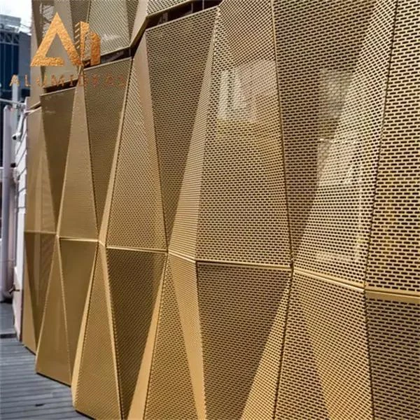 Metal Facade Curtain Professional Supply Special Pattern for Commercial Building Decoration
