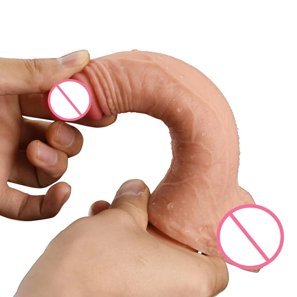 Female Masturbator Dildo Anal Sex Toy Sex Shop Real Touch Feeling with Suction Cup Dildos Enjoying