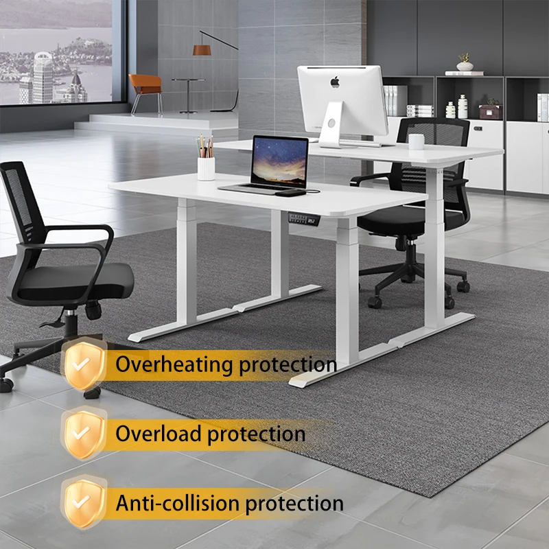 Workstation Electric Stand Up Desk Frame Dual Motor Ergonomic Standing Height Adjustable Base with Memory Controller