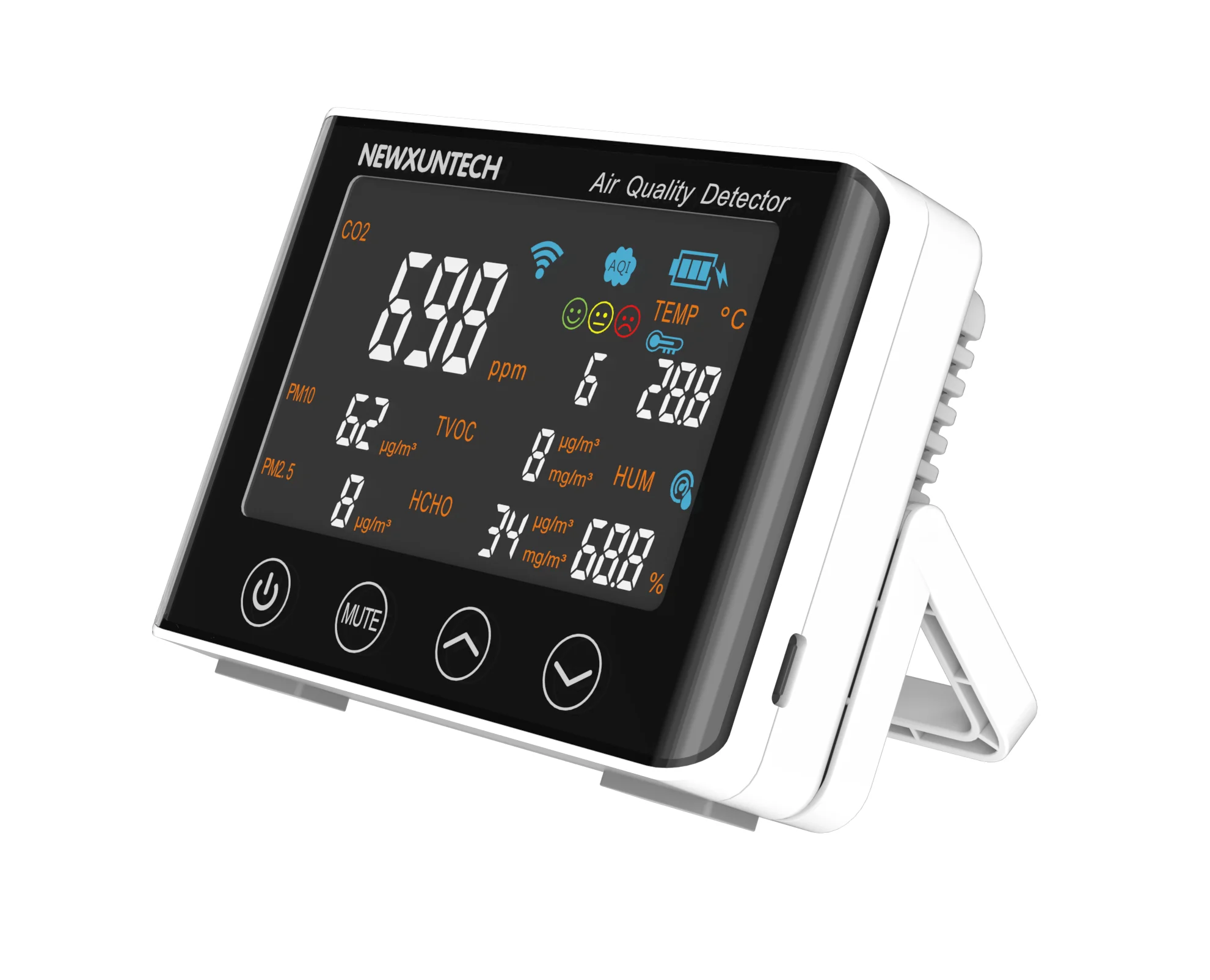 
TUYA Smart App PM2.5 PM10 TVOC HCHO CO2 Air Quality Meter 