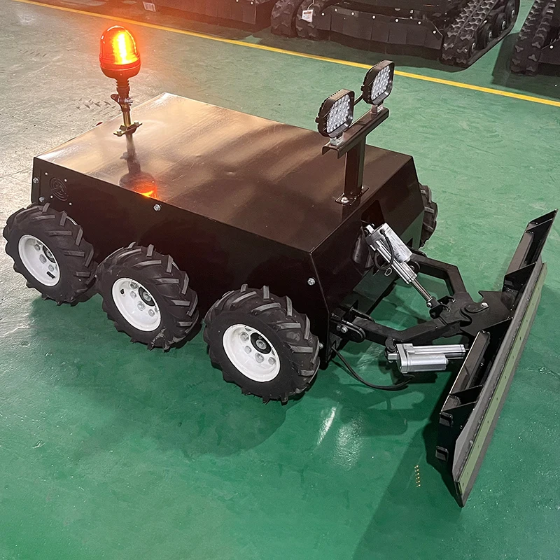 Factory Direct Sale Remote Control Robot Snow Blower Pusher Plow Snow Sweeper Machine