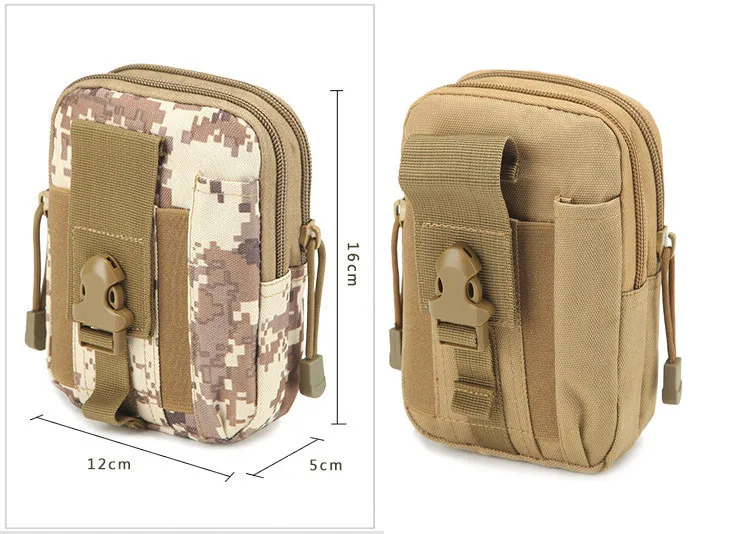 Molle сумка для мобильного телефона 800D оксфордская подвесная Спортивная поясная с поясом камуфляжная водонепроницаемая тактическая