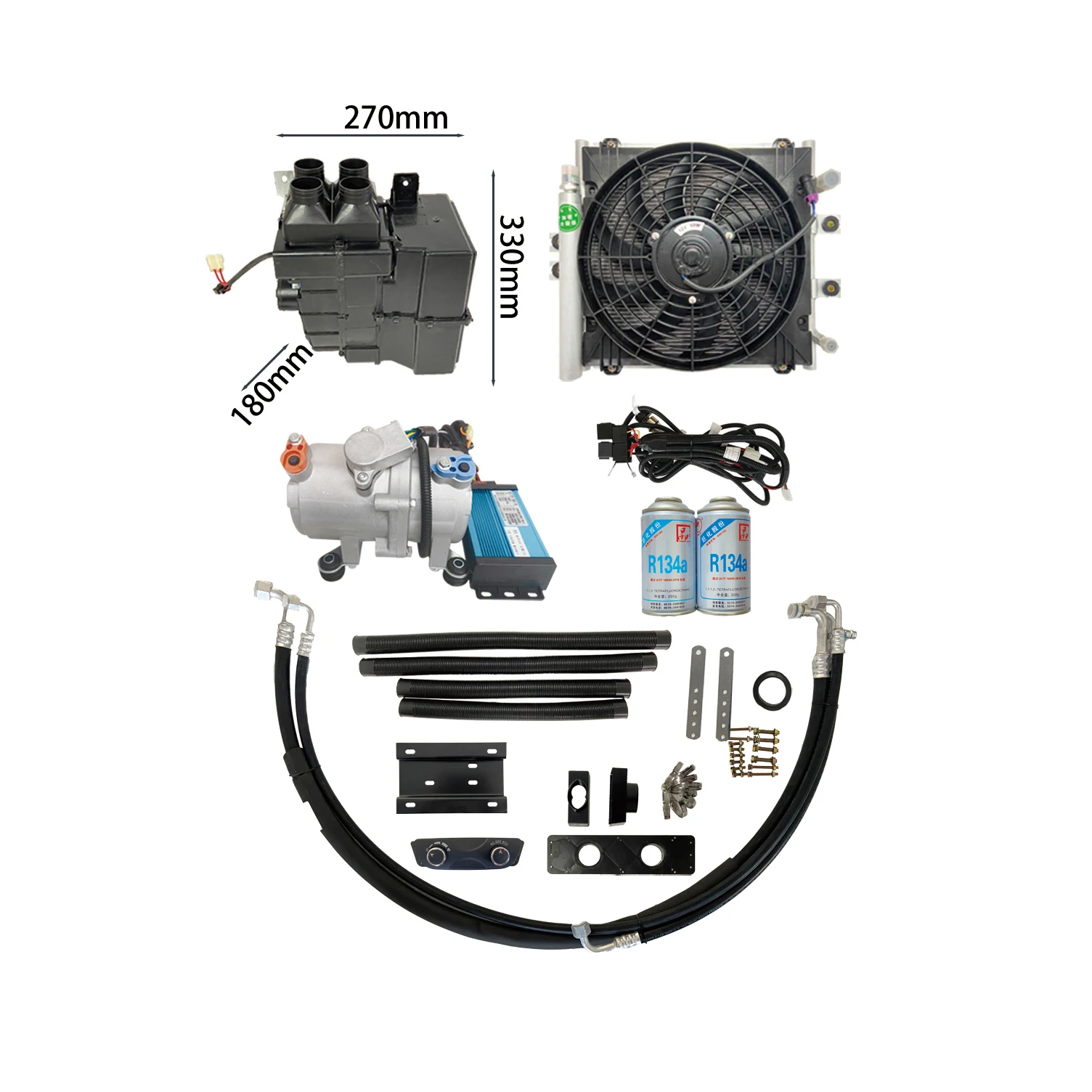 portable car air conditioner 12v for electric cargo tricycle