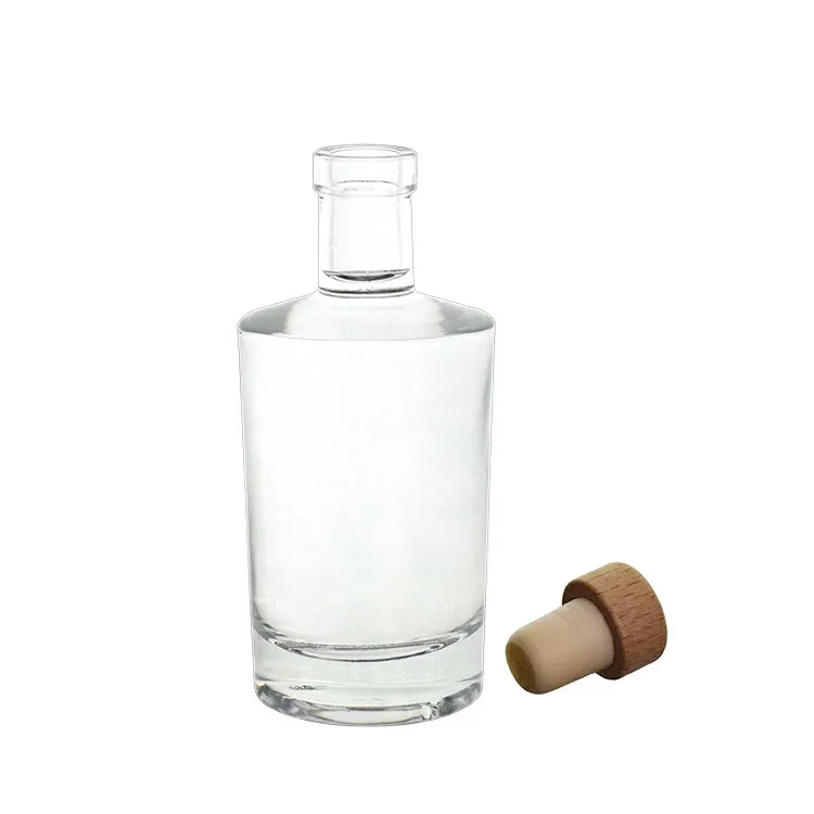 Stylish Brand New Glass Custom Color empty with cork caps mini bottle bottles of vodka