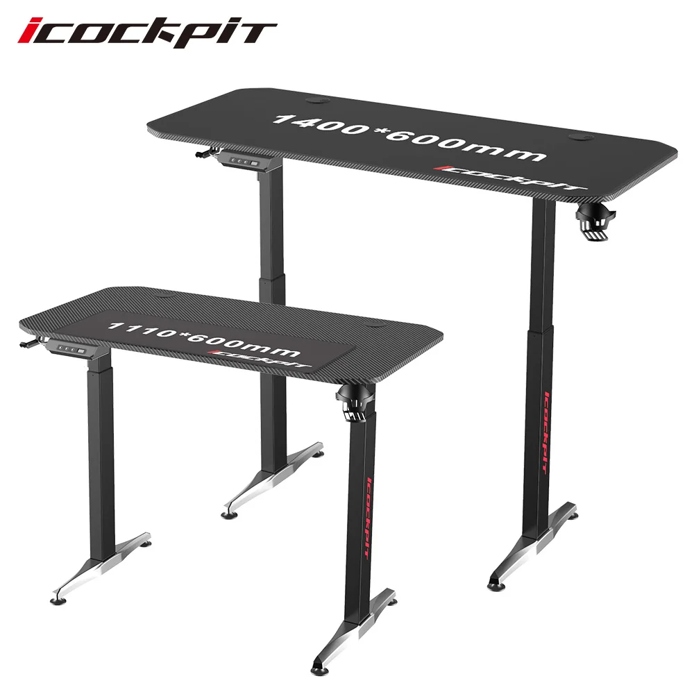 dual motor adjustable height electric lift up office computer table