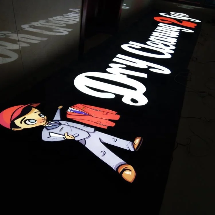 Waterproof Led Illuminated Outdoor Light Channel Store Front Led Signs