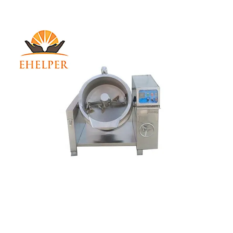 Industrial small electric/steam/lpg gas candy jam jacketed vacuum cooker/cooking kettle with agitator
