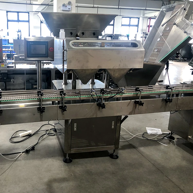 Automatic Capsule Tablet Counter Capsule Pill Counting Machine Packaging Line / medicine pill counting line