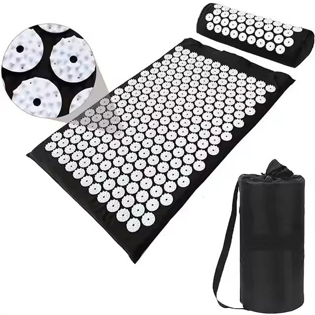 2024 Pain Relief Whole Body Massager Cushion Massage Shakti Mat Acupressure Relive Back Acupuncture Mat and Pillow Set