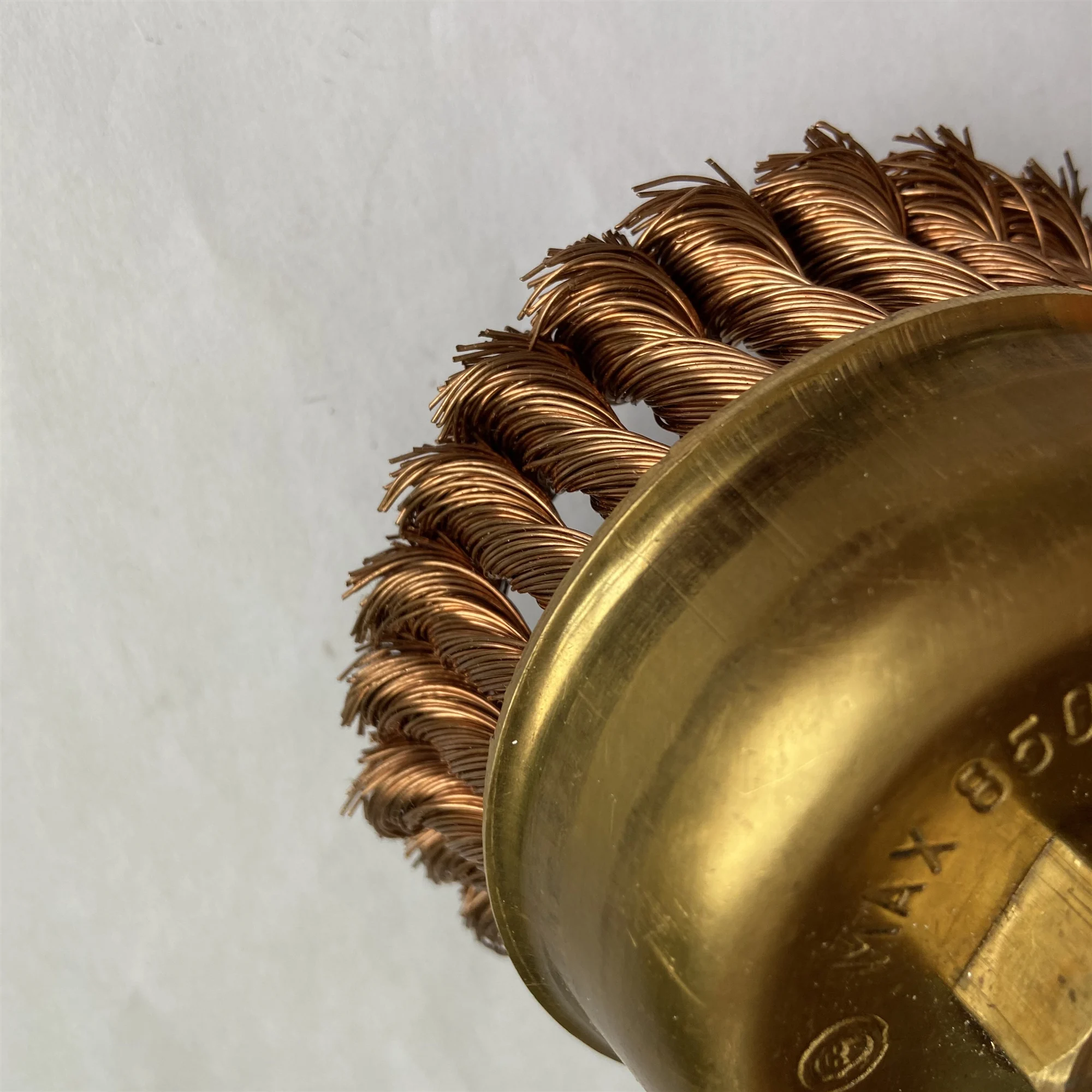 non sparking tools phosphor copper alloy knot wire cup brush