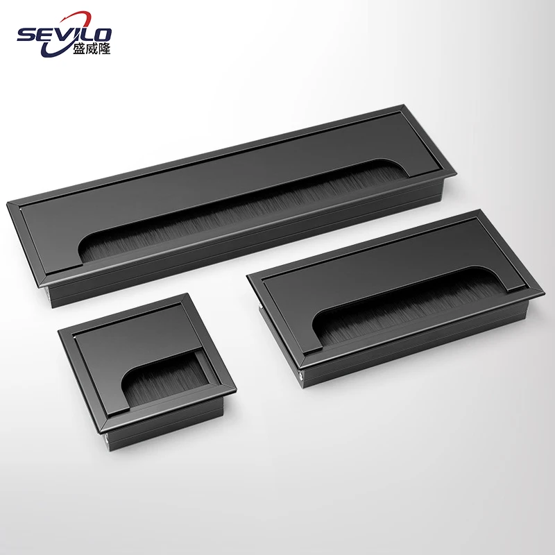 50/60/80 cable cover grommet table office room table brush desk grommet box cable white