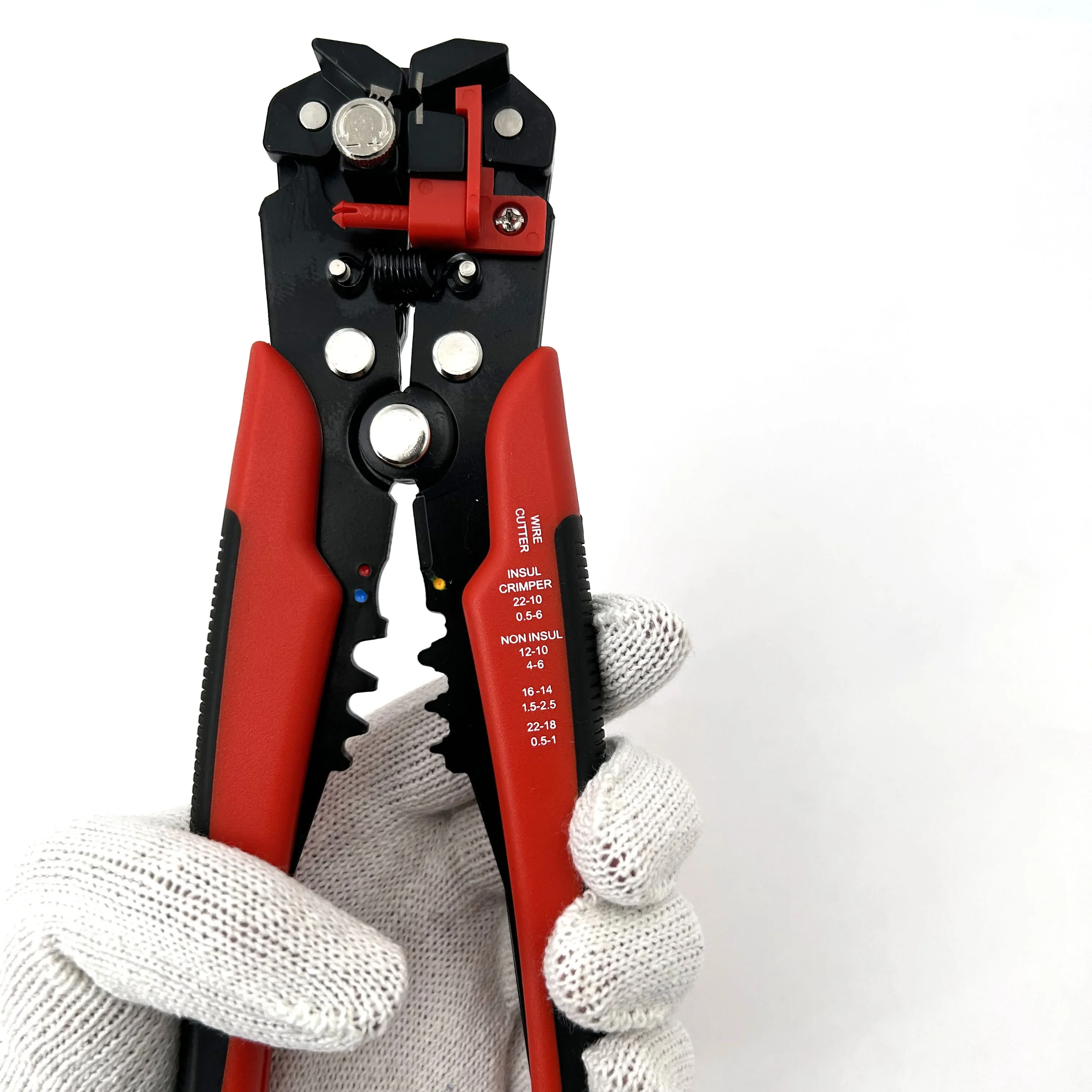 Crimper Cable Cutter Adjustable Automatic Wire Stripper Multifunctional Stripping Crimping Pliers Terminal Hand Tool