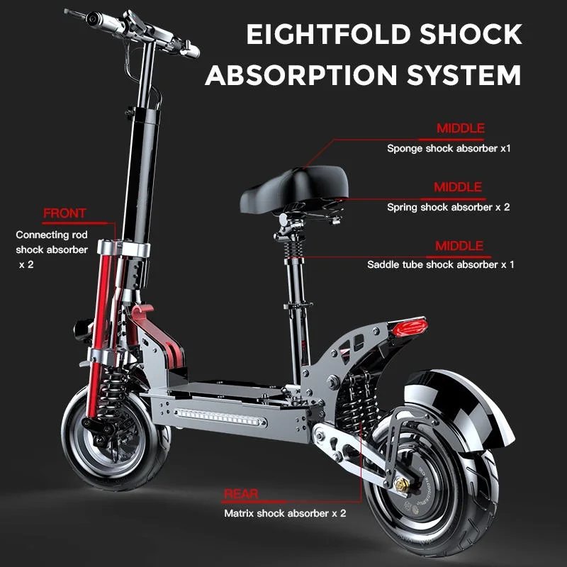 XULUP Q23 electric scooter 500W 1000W moped electric bike adult scooters powerful motorcycles & motorcycle fat tire