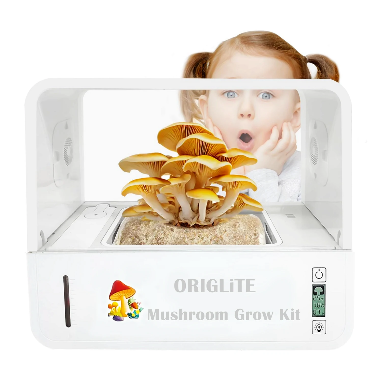 Smart ABS Magic Mushroom Growing Kit with Lighting Timing Control Conveniently Grows Mycelium Mushroom Block for Plant Use