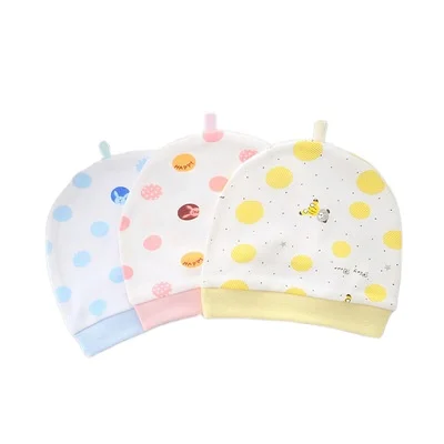
Wholesale Winter Windproof Combed Cotton Newborn Unisex Beanie Baby Hats 