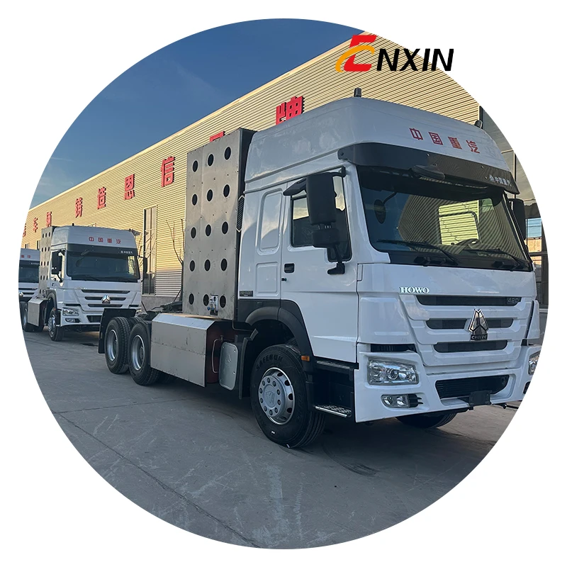 Подержанный cng грузовик 10 колесных машин 420HP 6x4 Prime Mover правый Привод Sinotruk Howo тягач для продажи головных грузовиков