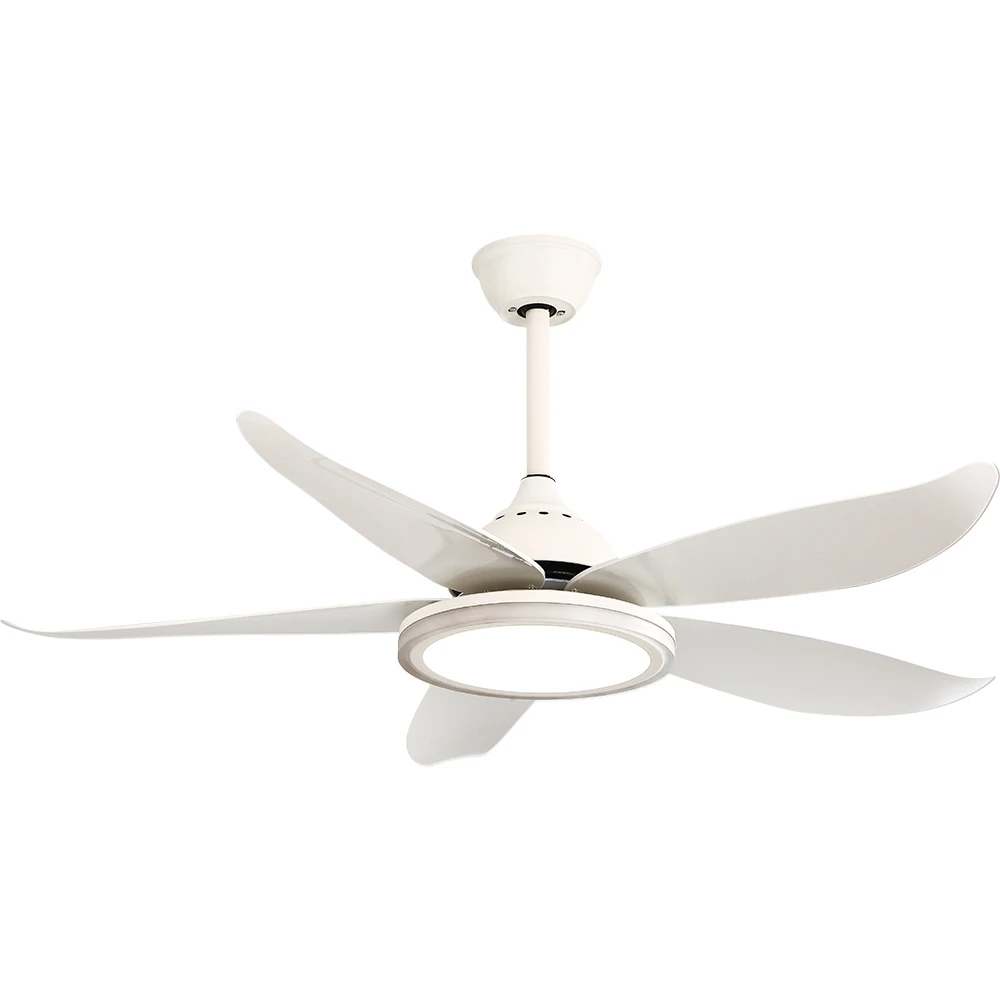 Breeze.Lux Contemporary Good Quality 48 Inch 5 Blades Abs Material Bedroom Decorative Ceilling Fan Light