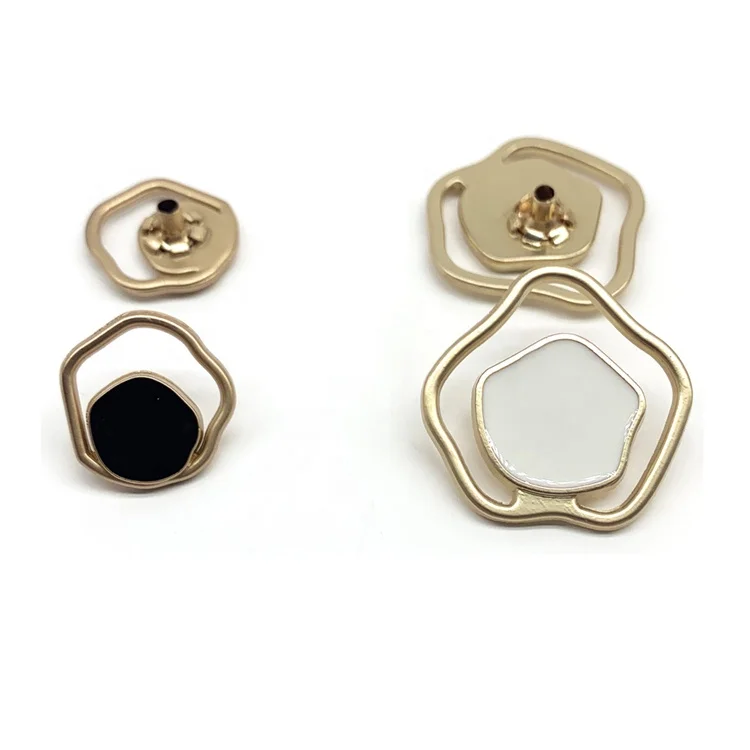 Factory Direct Beautiful Metal Button Customized Zinc Alloy Snap for Garment With Shank Style Coat Decoration Sew-on Feature