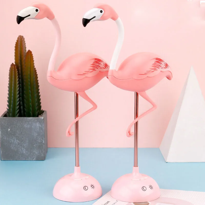 creativity lovely warm and romantic sleeping study flamingos multi-function lighting led night light table lamps