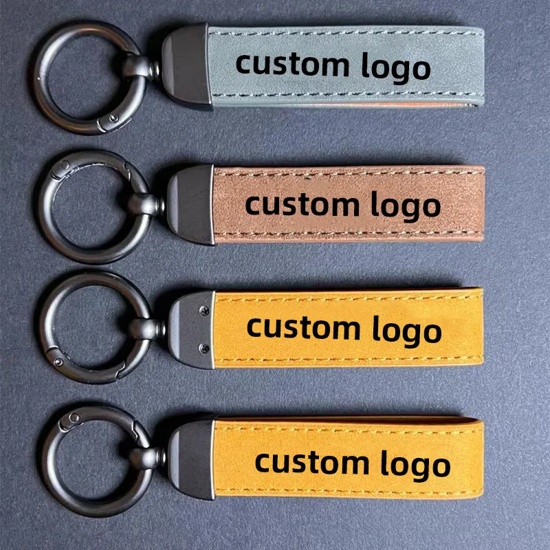 Wholesales Custom Luxury Faux Leather Scrunchie Cow Print Bracelet Wristlet Strap Keychain