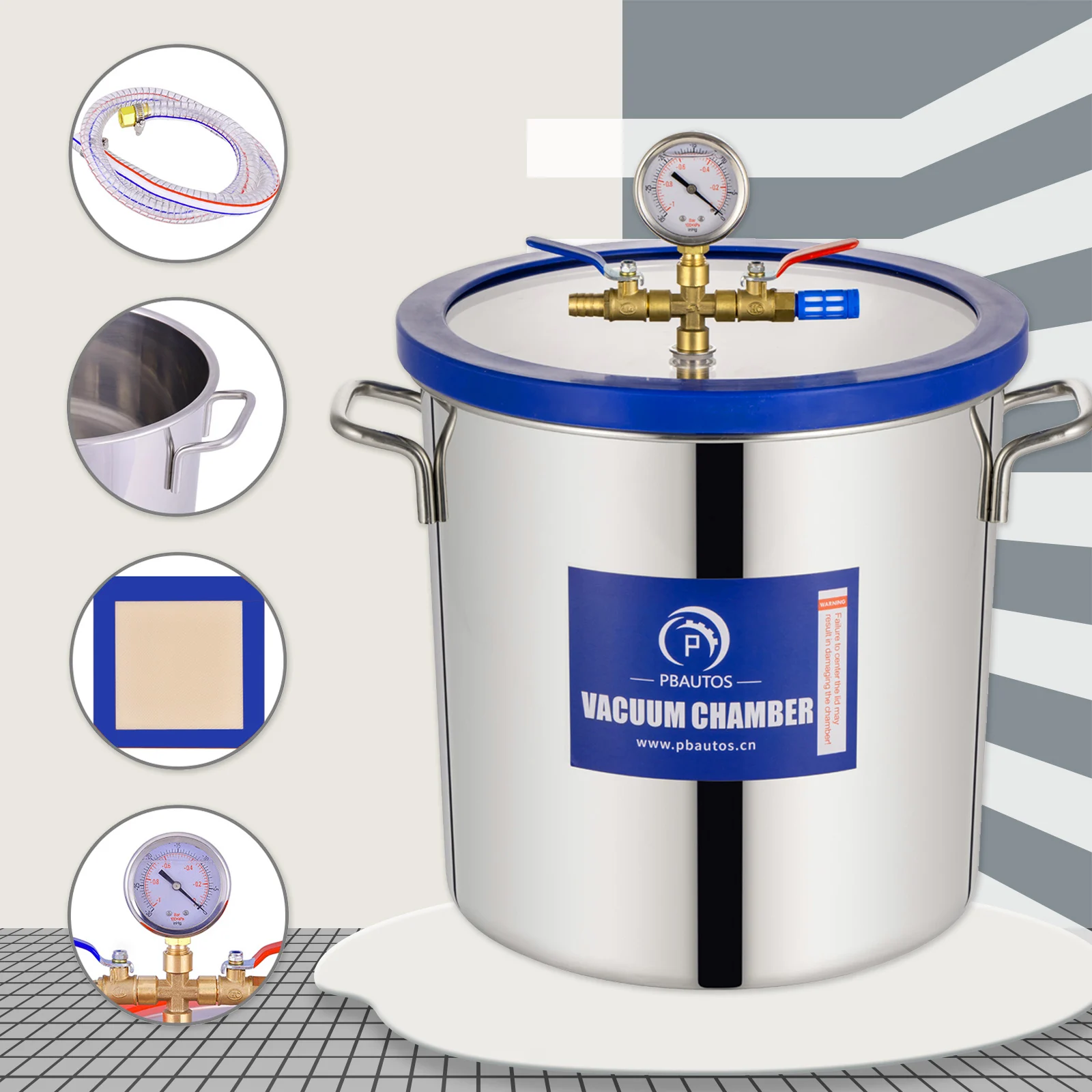 5-галлонная бутылка с 18.9L нержавеющая сталь вакуумной дегазации камере смолы литейная силиконы эпоксидные и дерева стабилизации