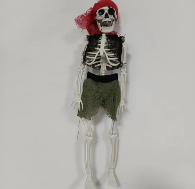 New Halloween decoration Pirate bartender Skeleton Ghost Festival Haunted House bar toy horror prop hanging ghost