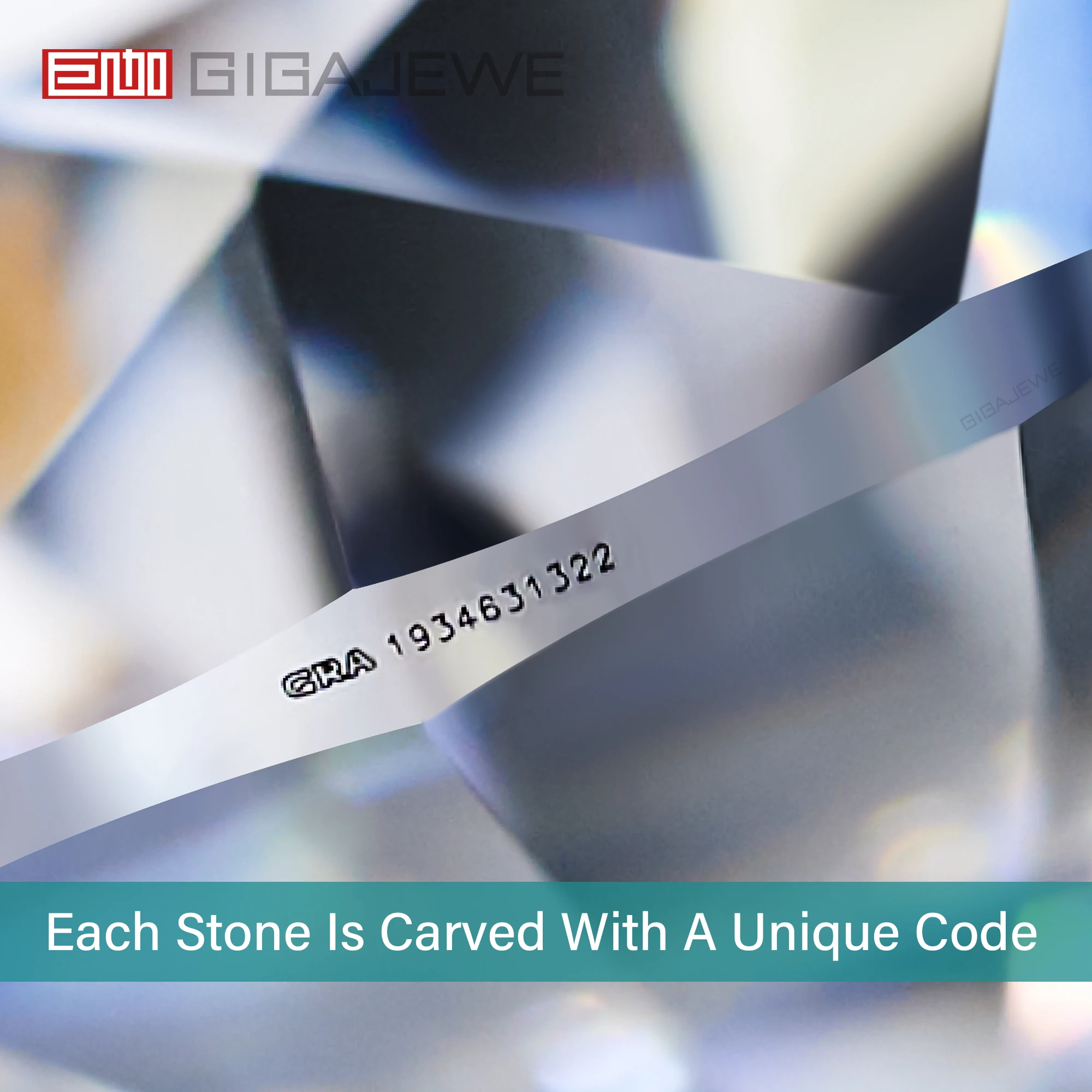 GIGAJEWE Round cut moissanite White D color VVS1 With GRA Certificate 10 Hearts and Arrows Cut synthetic gemstone