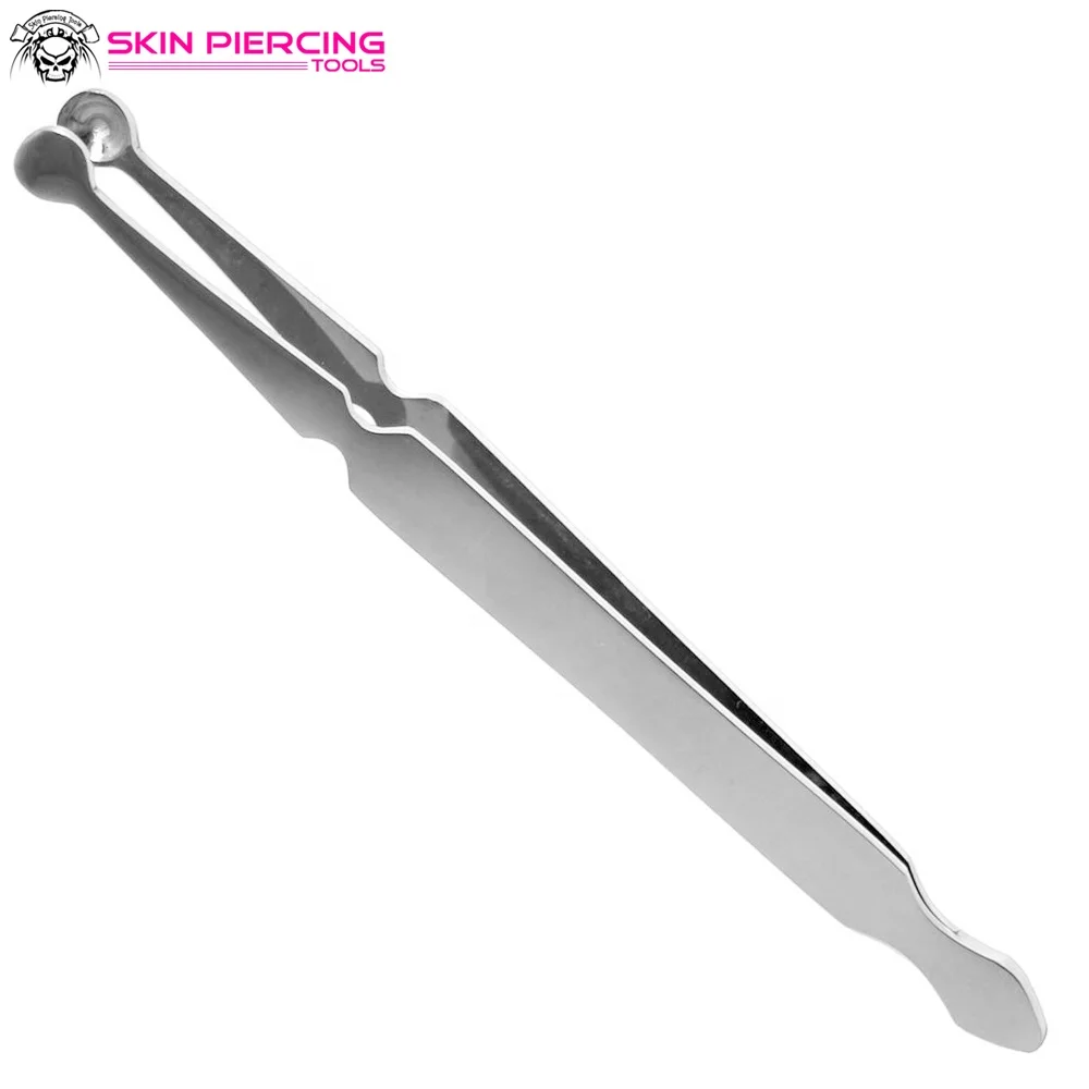 Bead Holding Tweezers Black Color Finish, Size 13cm / Piercing Tools / Tattoo Tools / Jewelry Tools