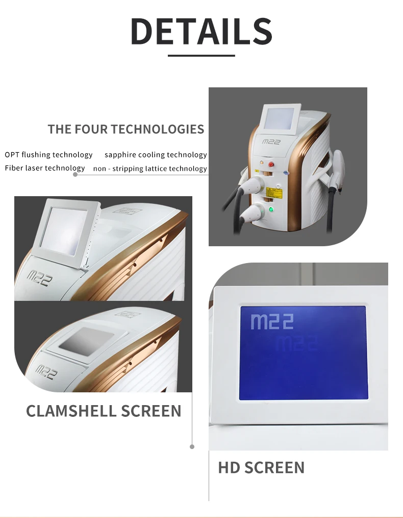 2023 Vertical Lumenis M22 IPL AOPT HR Laser Hair Removal machine photon facial skin rejuvenation equipment laser M22