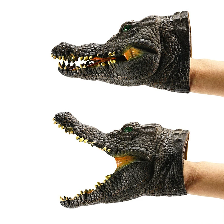 China Cheap Shark Hand Puppet Animal Hand Puppets Unicorn Cute Rubber Dinosaur Hand Puppet