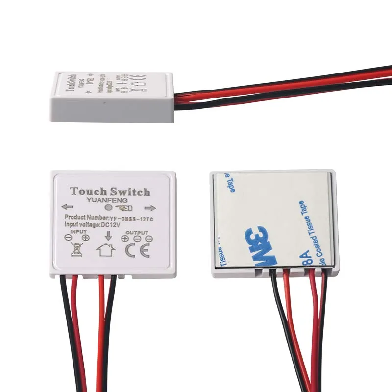 Лидер продаж умный зеркальный Переключатель DC12V 2A 3A 24W 36W регулируемый по цвету сенсорный датчик диммер для зеркала