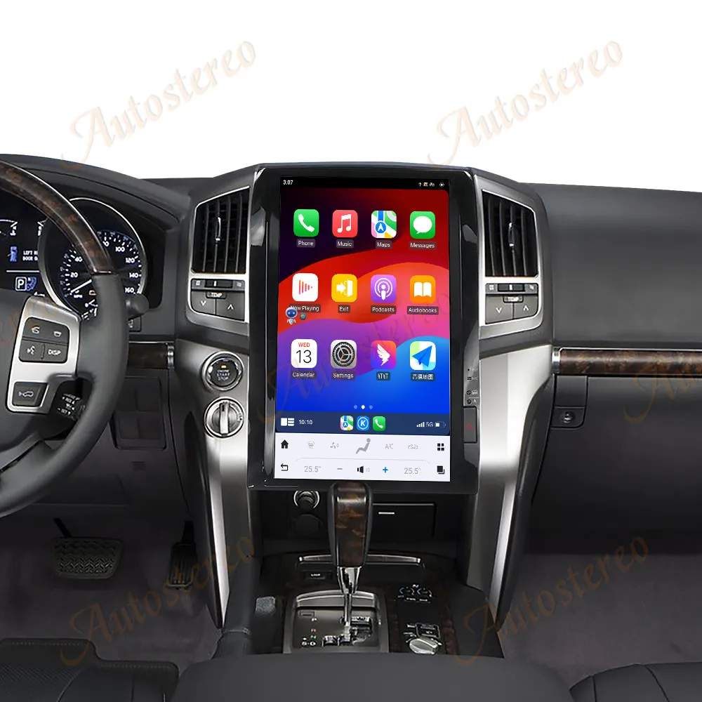 16 дюймов Carplay для Toyota Land Cruiser 2008-2015 автомобильный GPS-навигатор мультимедийный видеоплеер с отображением пассажиров головное устройство автомобильное радио