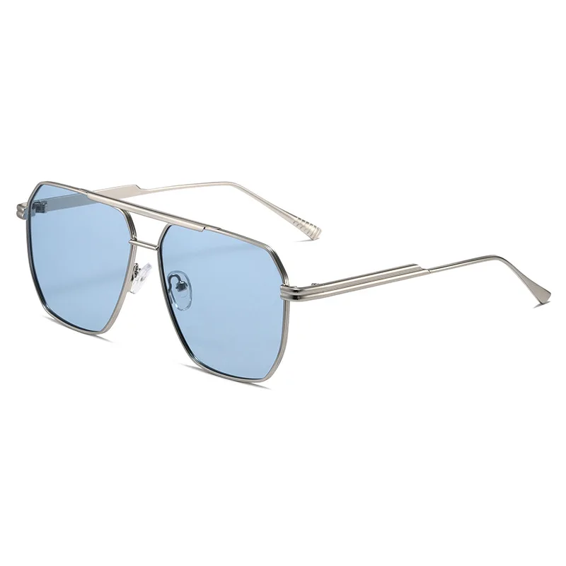 2022 New Arrival Luxury Fashion Square Metal Frame Unique Punk Sunglasses Women And Men