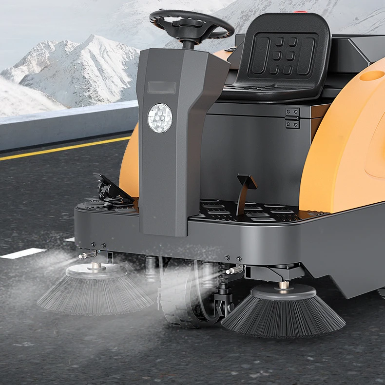 Automatic Vacuum Road Sweeper Electric Road Sweeper Road Cleaning Machine Sweeper Machine Brush Cleaning Equipment