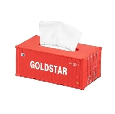 Personalized tissue box Ornaments custom LOGO shipping container model